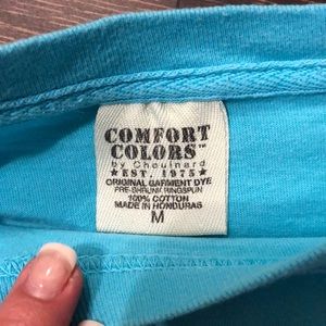 Comfort Colors Shirts - Comfort colors aqua medium hogs breath tee Comfort Colors Shirts - Comfort colors aqua medium hogs breath tee